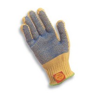 Ansell Edmont 222137 Ansell Size 7 GoldKnit 100% Kevlar Medium Weight String Knit Cut Resistant Gloves  With 10\" Cuff PVC Dots O